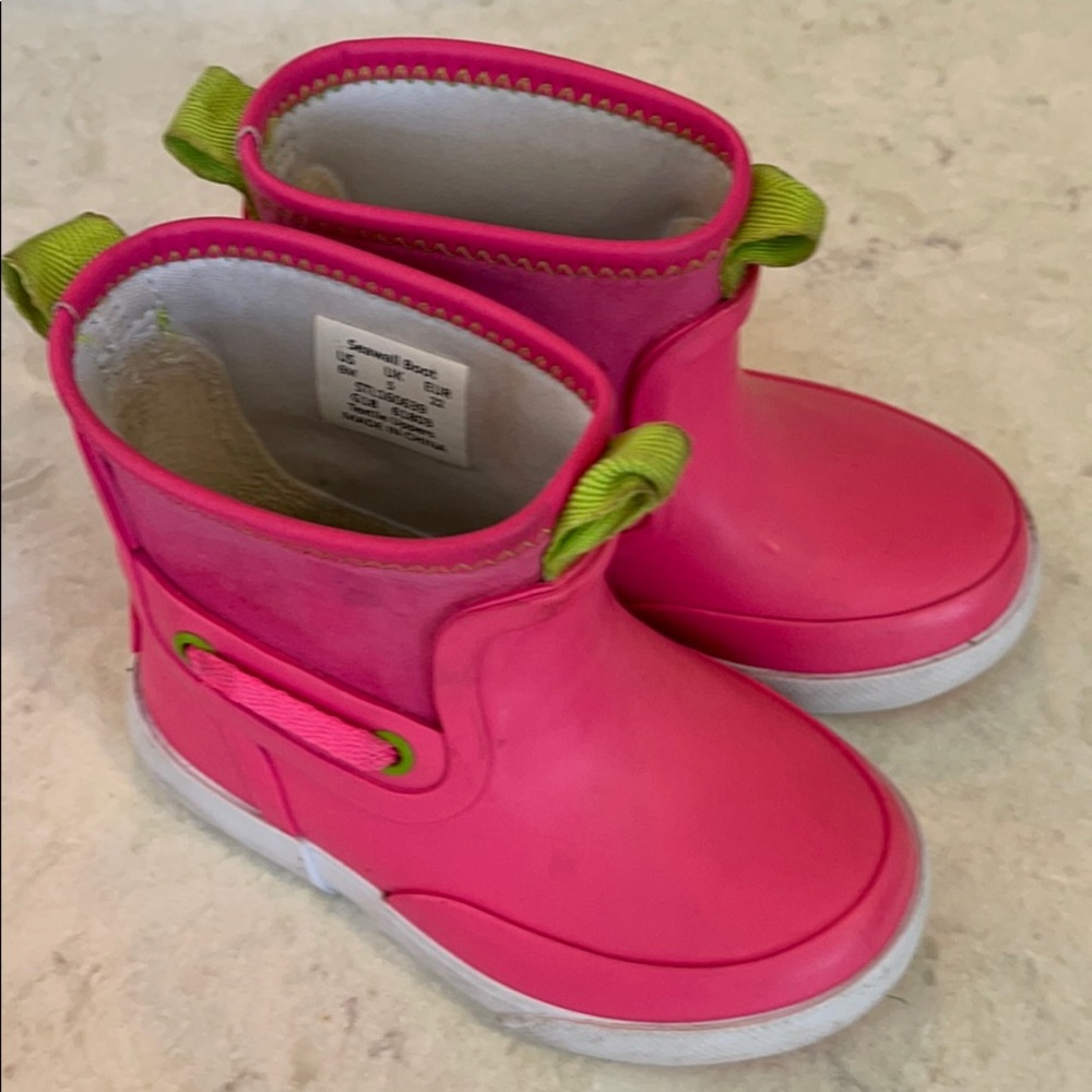 Sperry Toddler Pink Rain boots - size 6